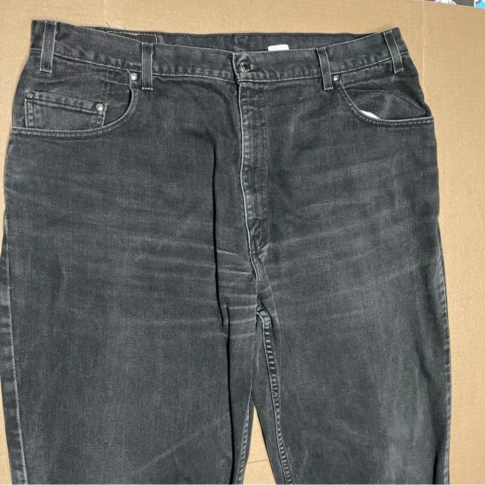 Levis Signature 545 Jeans Mens 42x34 Black Loose Fit Brown Tag Vintage 00's Y2K
